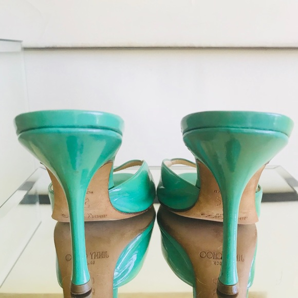 Jimmy Sandals In Blue Turquoise Glossy Cowhide 587681 main image 0